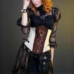 Steampunk underbust corset