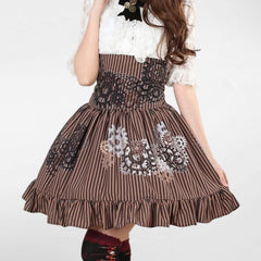 Steampunk gear printed skirt