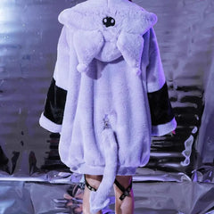 Jumbo Fluffy Pastel Goth Oversized Jacket