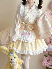 Sweet Strawberry Kimono