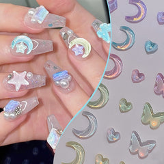 Kawaii Nail Art Sticker Gems