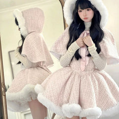Snow Dumpling Tweed Outfit Set