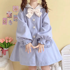 Sweet Sailor Long Trench Coat