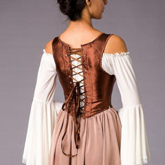 Steampunk satin corset