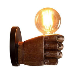 Hand Steampunk lamp