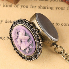Victorian lilac necklace