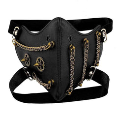 Steampunk mask with chains