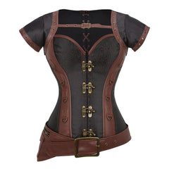 Brown Steampunk corset