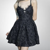 Black Lace Steampunk dress