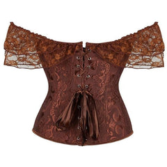 Steampunk off shoulder corset