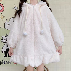 Oversized Fluffy Bunny Jacket
