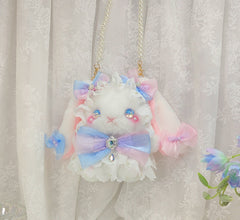 Pastel Princess Bunny Plush Bag