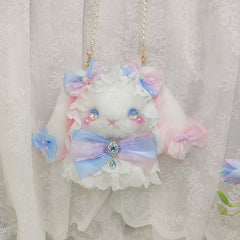 Pastel Princess Bunny Plush Bag