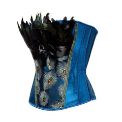 Royal Blue Steampunk corset