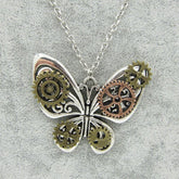 Steampunk butterfly necklace