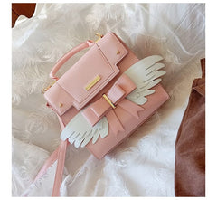 Pink Angel Wing Handbag