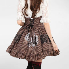 Steampunk gear printed skirt