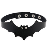 'Out of Hell' Faux Leather Bat Choker (4 Colours)