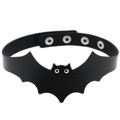 'Out of Hell' Faux Leather Bat Choker (4 Colours)