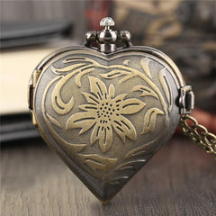 Heart-shaped Steampunk pocket watch