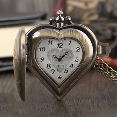 Heart-shaped Steampunk pocket watch