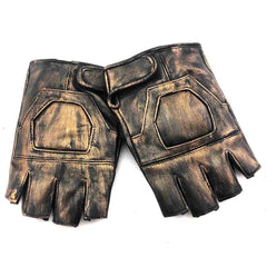 Steampunk vintage gold gloves