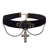 Rose/Cross Choker