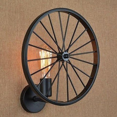 Rusty Wheel Steampunk lamp