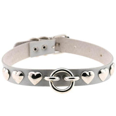 Heart ring choker (16 colors)