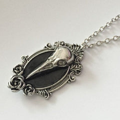 Steampunk woodpecker necklace