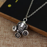 Steampunk gas mask necklace