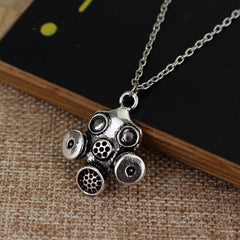 Steampunk gas mask necklace