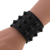 Multi Color Spike PU Leather Wristband