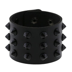 Multi Color Spike PU Leather Wristband