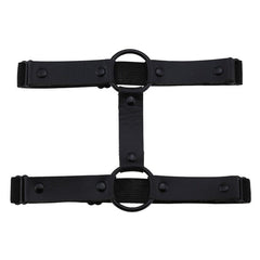 Black 'O' ring leg garter (1pc)