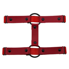 Black 'O' ring leg garter (1pc)