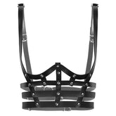 'Love will tear us apart' Black Studded Fake Leather Harness