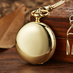 Steampunk skull pocket watch