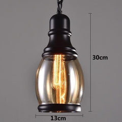 Amber Steampunk lamp