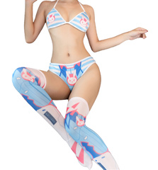 Gamer Bunny Bikini & Stocking Set