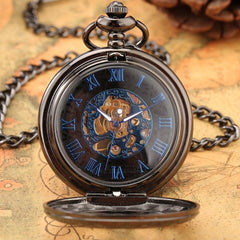 Mecanic Flower Steampunk pocket watch