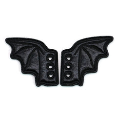 Black Bat Shoe Lace Accessory (One)