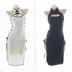 'Into the Dark' Black Goth Long Dress