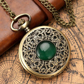 Emerald Steampunk pocket watch