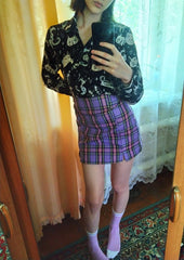 Cat Themed Blouse Shirt