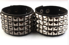 Studded PU Leather Bracelet