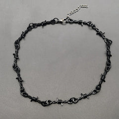 Black Barbed Wire Choker