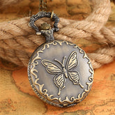 Steampunk butterfly style pocket watch