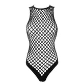 'Fatal Attraction' Fishnet Black Goth Bodysuit