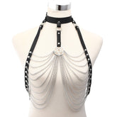 'Rude Awakening' Black Chain Body and Waist Harness (Sold Separately)
